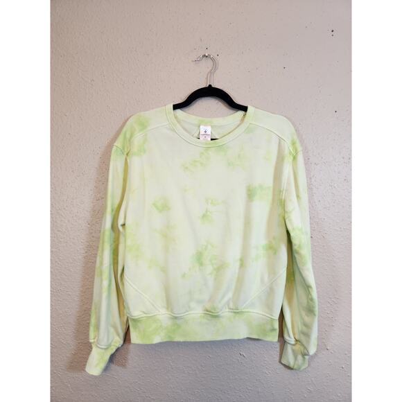 Member's Mark Women's Tie Dye Cropped Crew Neck Pullover Sweatshirt Size S - Picture 1 of 5